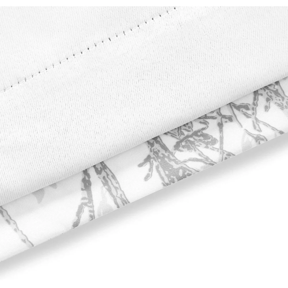 Luxury Home | Elegant Chic Grey & White Tree Branch Print Window Valence